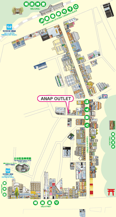 竹下通り公式マップ 原宿最新情報 お店一覧